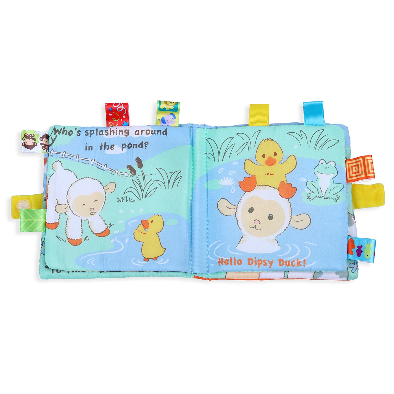 Baby Moo Sherbet’s Silly Farm Educational Learning 3D Cloth Book With Rustle Paper - Multicolour