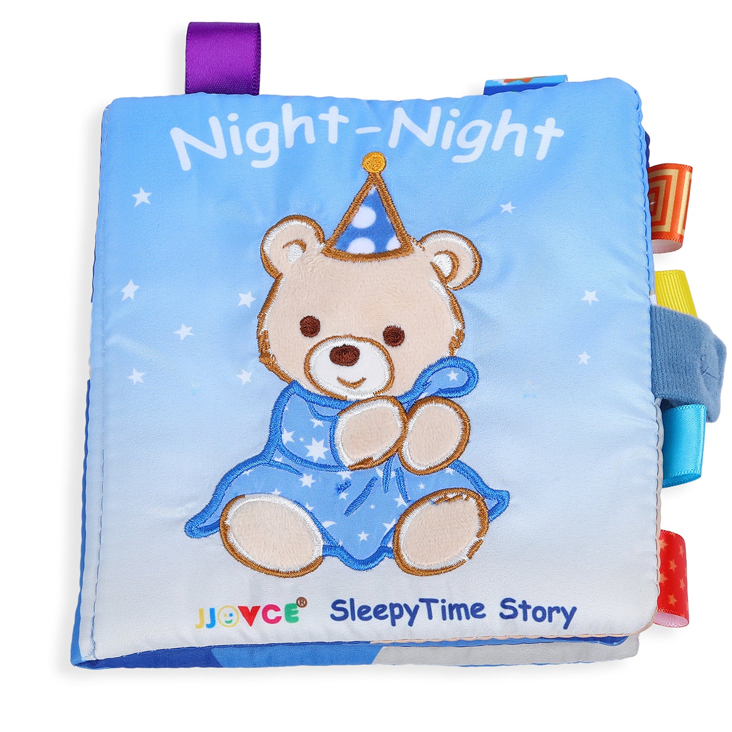 Baby Moo Sleepy Time Educational Learning 3D Cloth Book With Rustle Paper - Multicolour