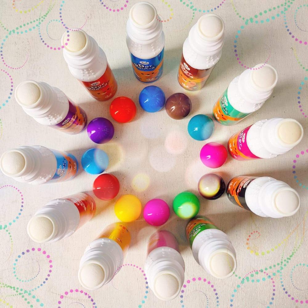 Jar Melo Dot Painting 12 Colors-Arts & Crafts-Jarmelo-Toycra