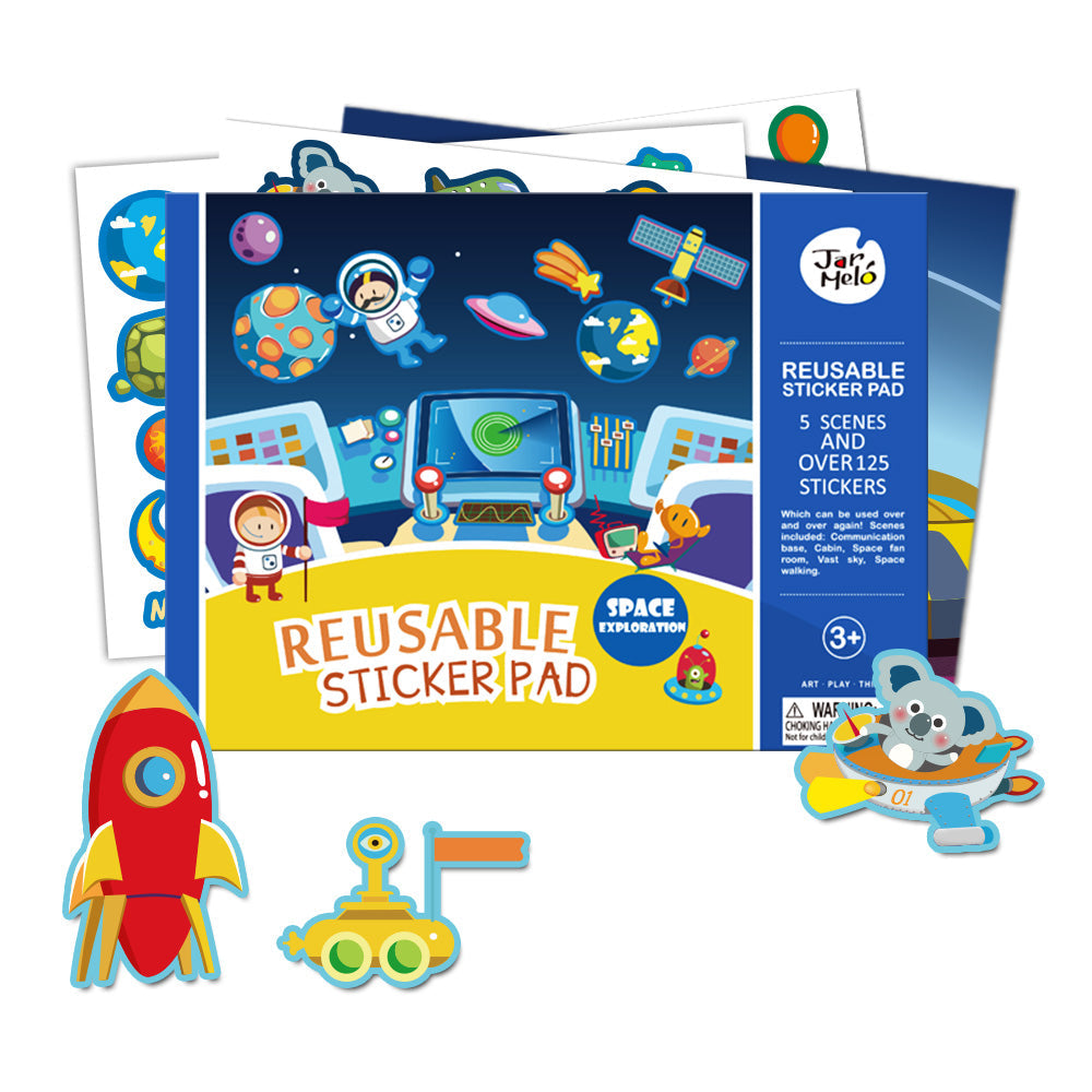 Jar Melo Reusable Sticker Pad Set-Arts & Crafts-Jarmelo-Toycra