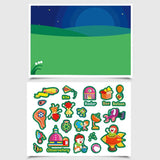 Jar Melo Reusable Sticker Pad Set-Arts & Crafts-Jarmelo-Toycra