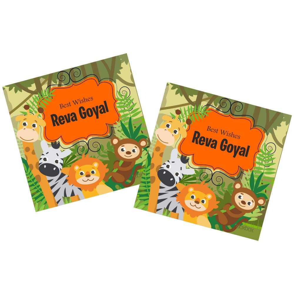 Personalised Gift Tags - Jungle Animal