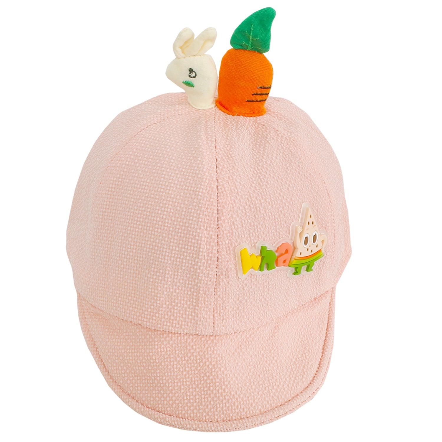Baby Moo Hungry Bunny Baby Pink Cap