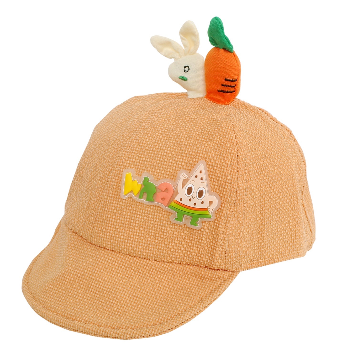 Baby Moo Hungry Bunny Peach Cap