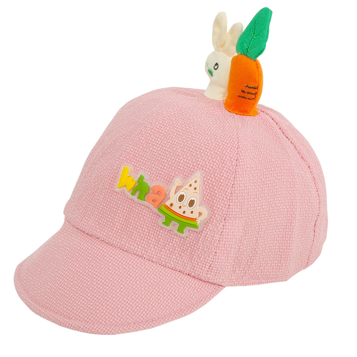 Baby Moo Hungry Bunny Pink Cap