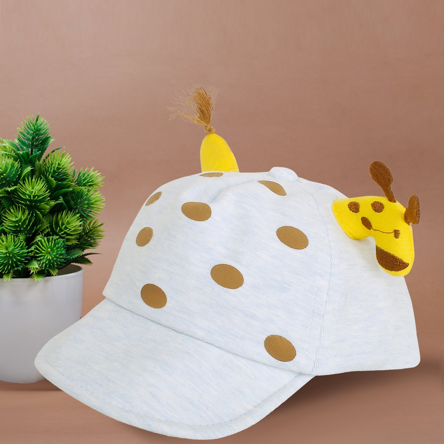 Baby Moo 3D Giraffe Blue Cap