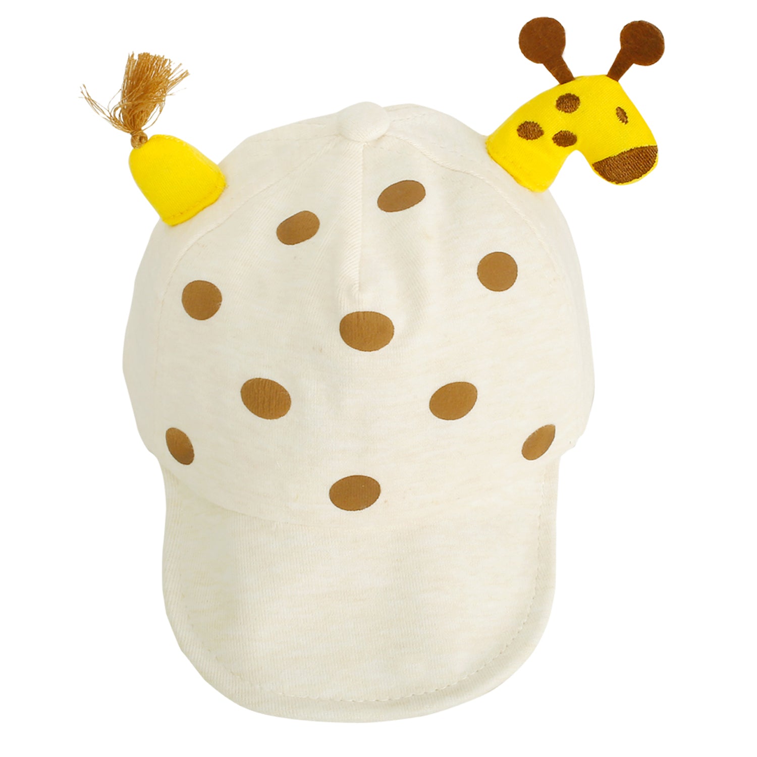 Baby Moo 3D Giraffe Off White Cap