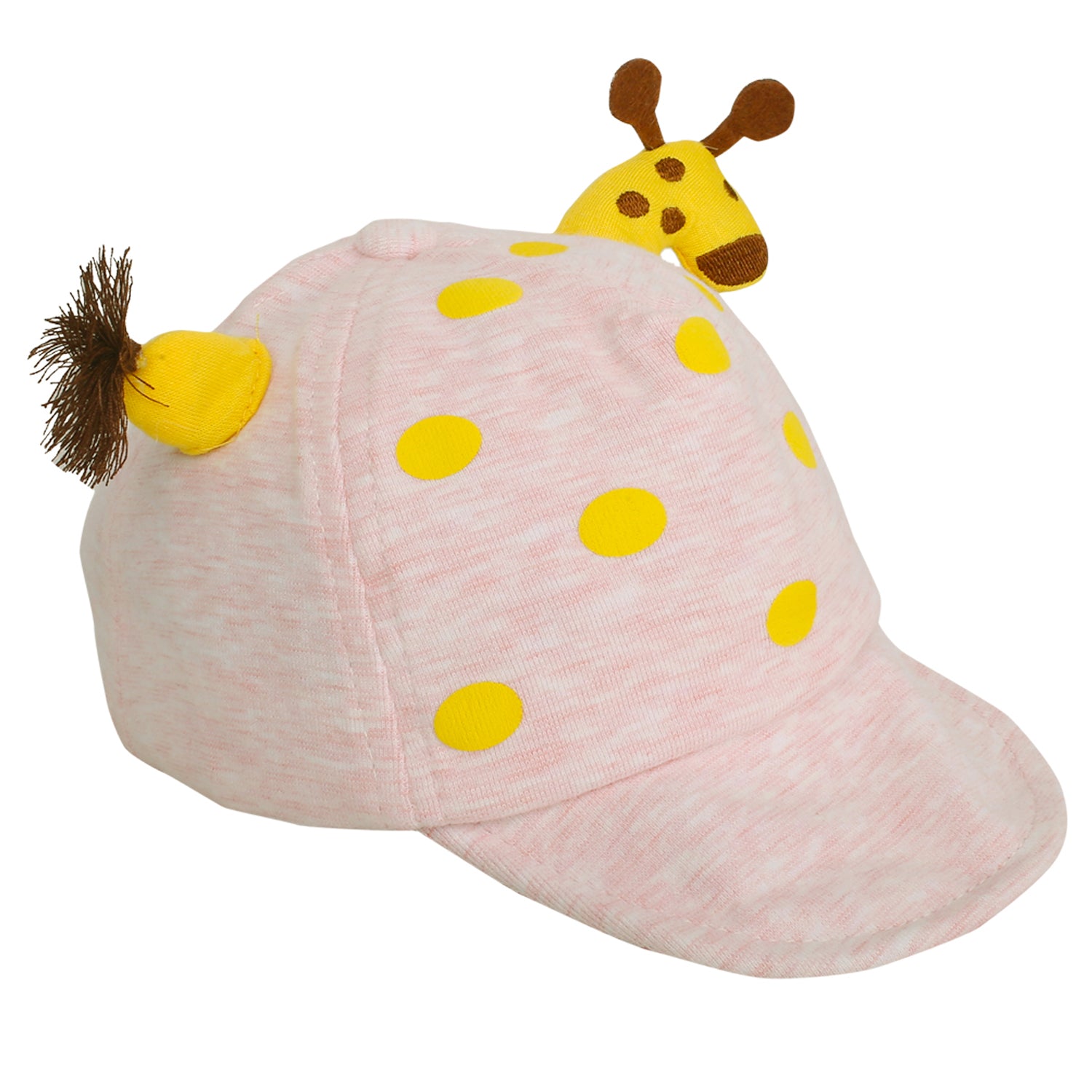 Baby Moo 3D Giraffe Pink Cap