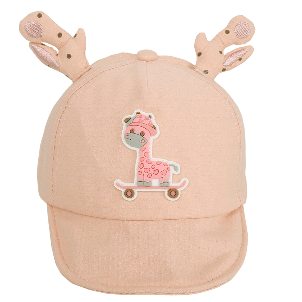 Baby Moo Sporty Giraffe Pink Cap
