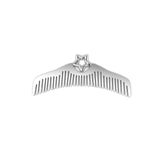 Silver Plated Comb - Star