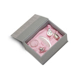 Sterling Silver Gift Set - With ABC Comb, Pacifier, Tooth Fairy Box, Heart Bracelet & Flat Medicine Porringer