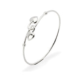 Sterling Silver Bracelet - 2 Heart Bracelet