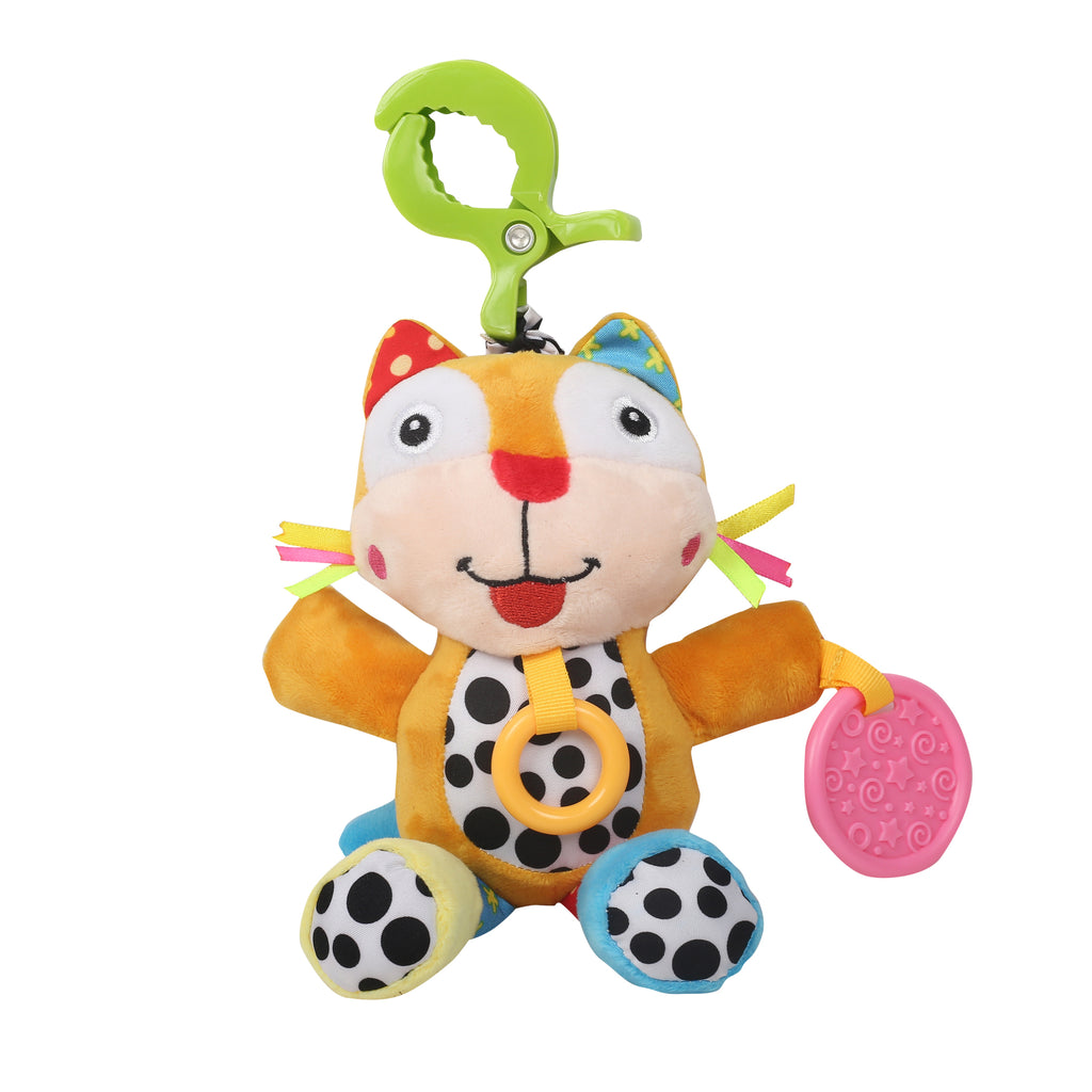 Big Eyed Multicolour Hanging Pulling Toy With Teether