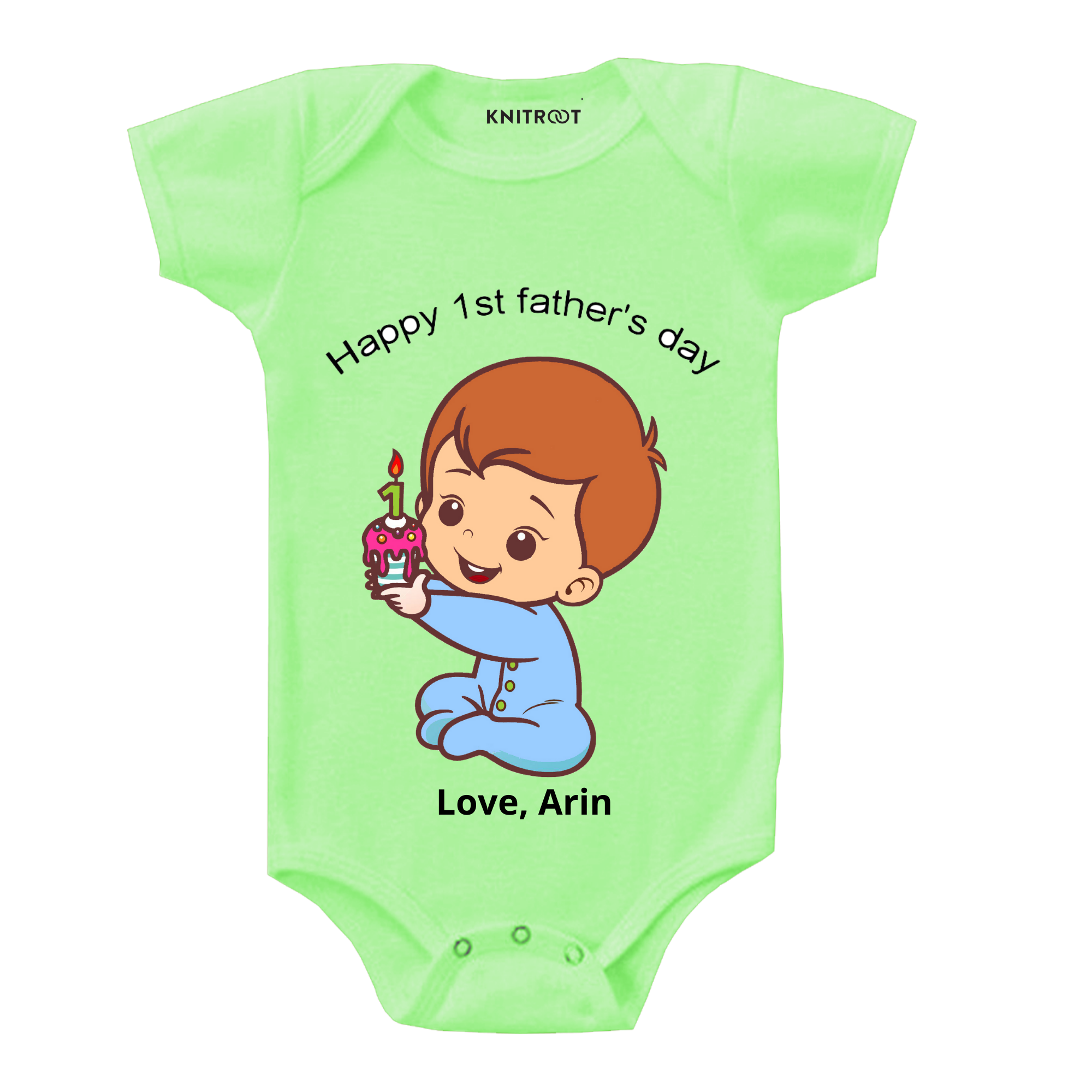 Happy 1st Father's Day Onesie