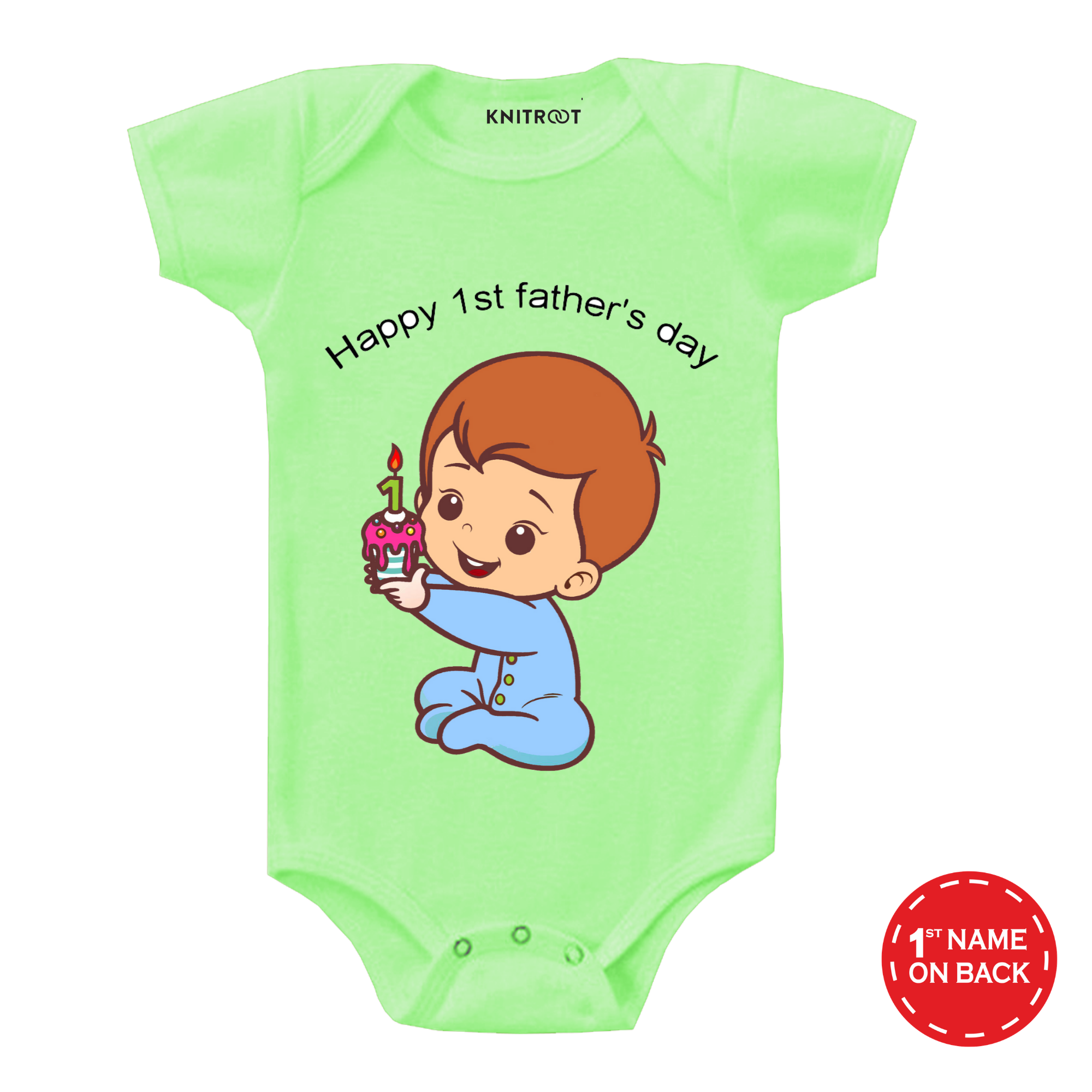 Happy 1st Fathers Day Onesie 2