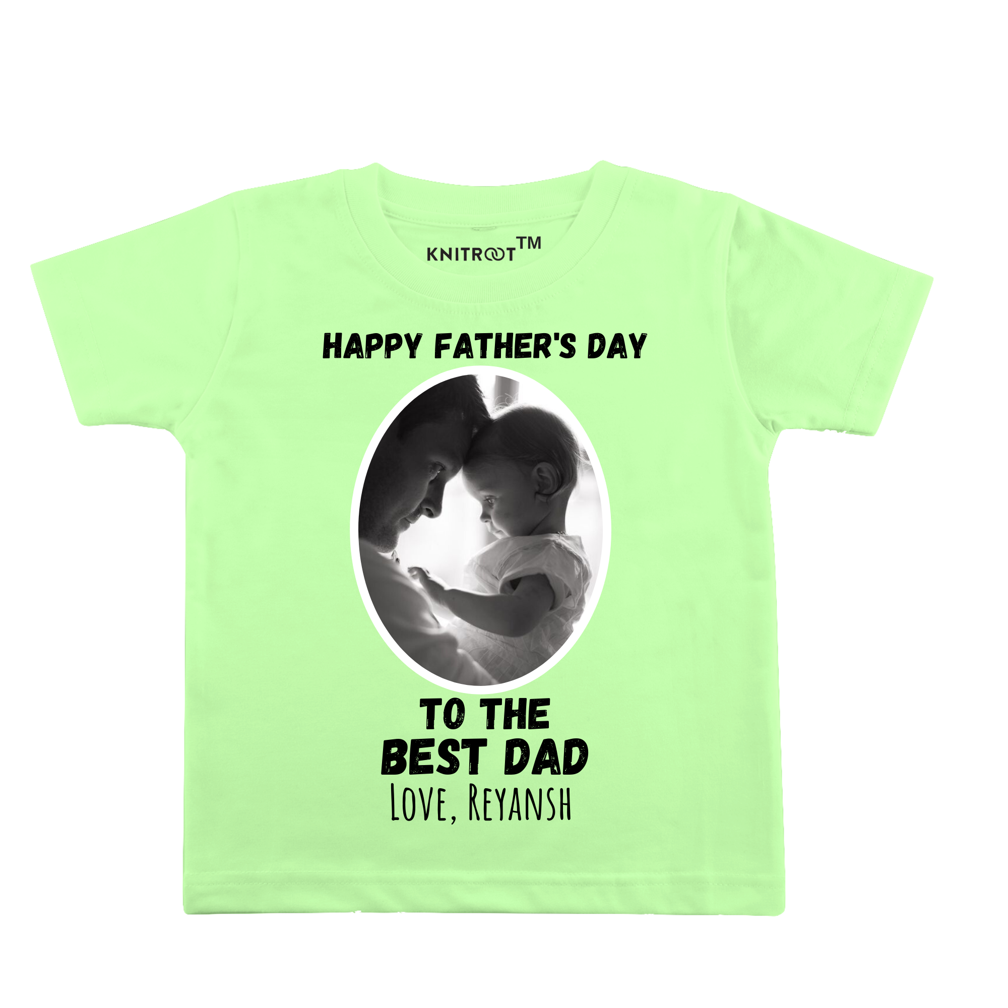 Happy Fathers Day To The Best Dad - Tee, With Photo