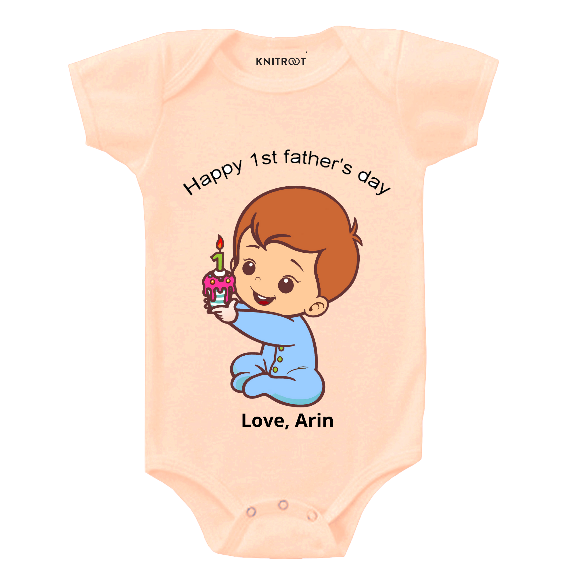 Happy 1st Father's Day Onesie