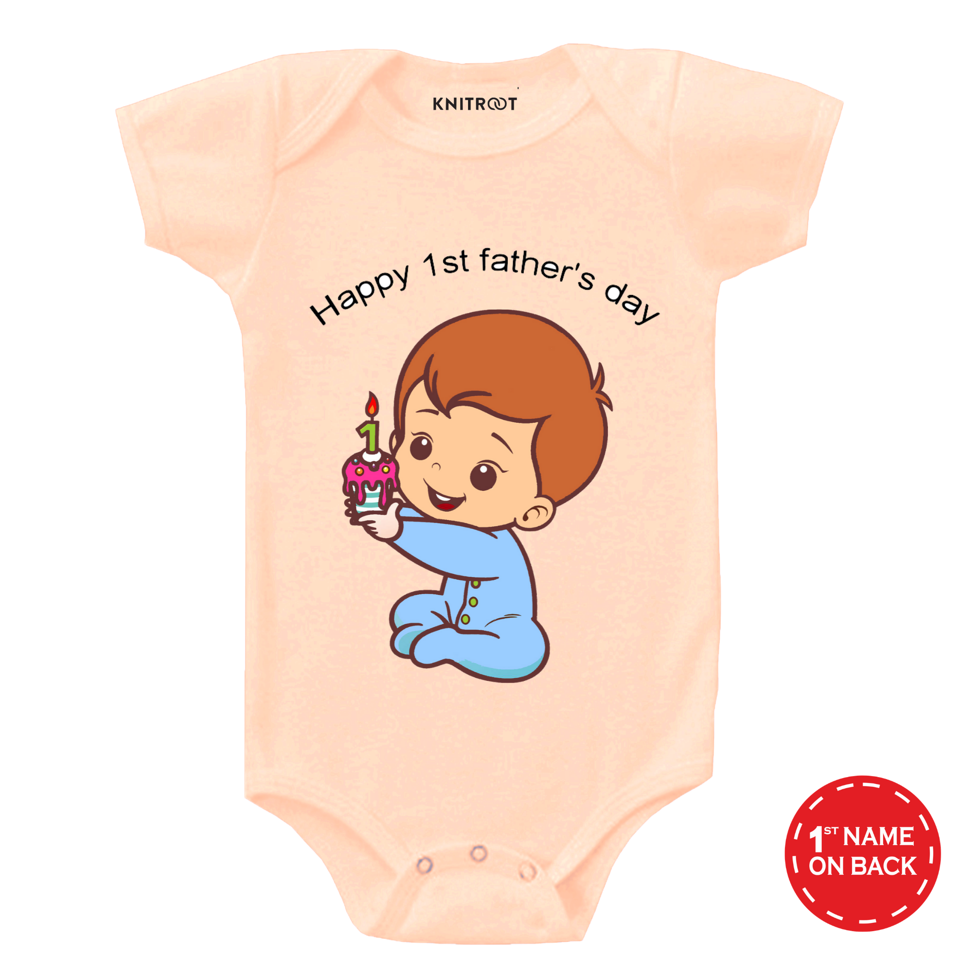 Happy 1st Fathers Day Onesie 2