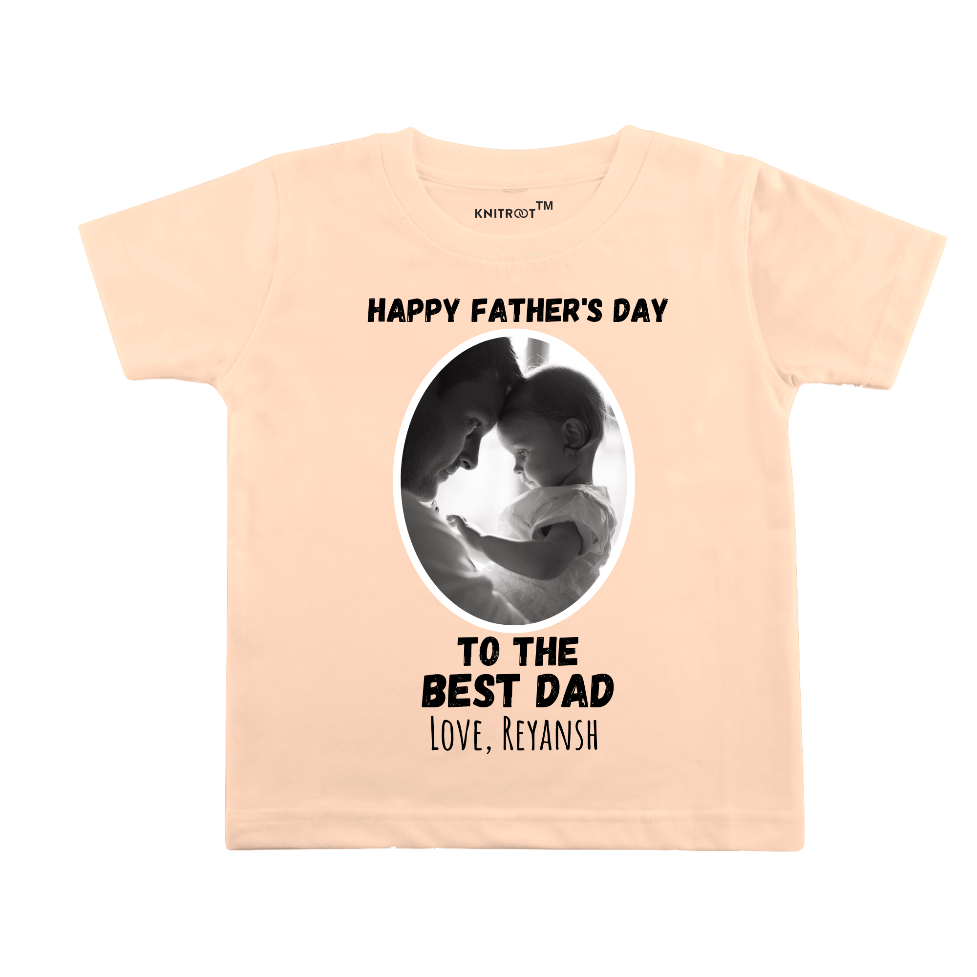 Happy Fathers Day To The Best Dad - Tee, With Photo