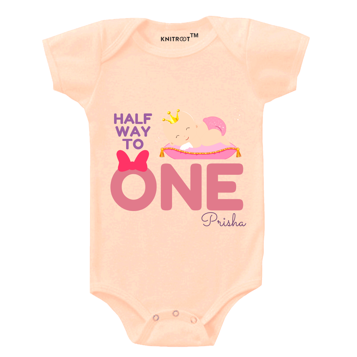 One Small Baby Half Birthday Onesie