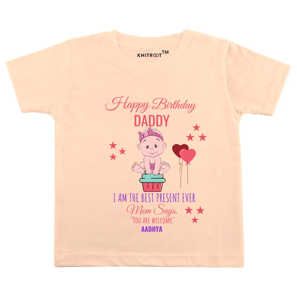 Happy Birthday Dad with Small Baby Tee