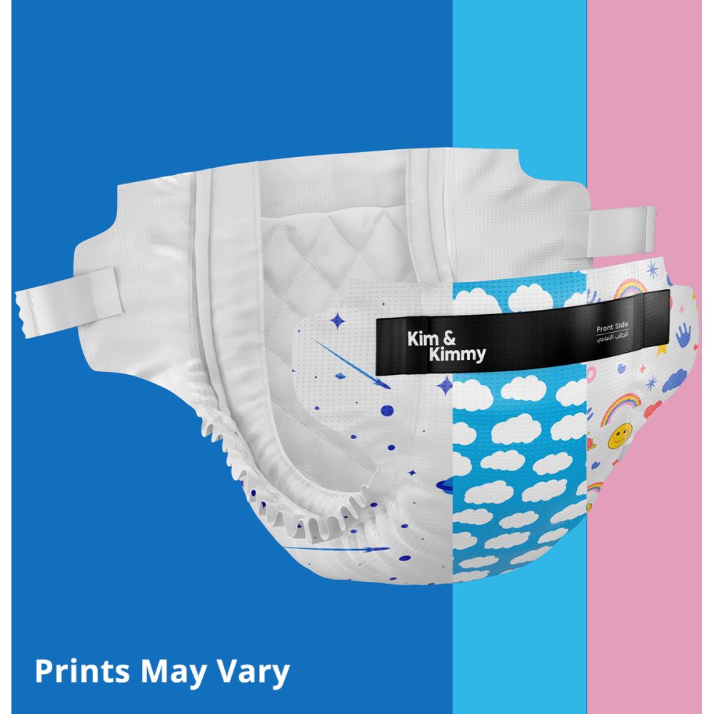 Kim & Kimmy - New Born Tape Style Diapers, Upto 5kg, 32 Pieces