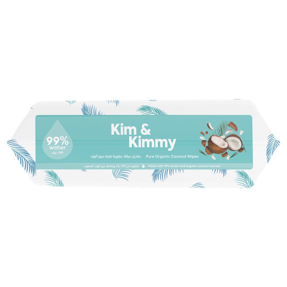 Kim & Kimmy - Organic Coconut Water Wipes, 70 Counts