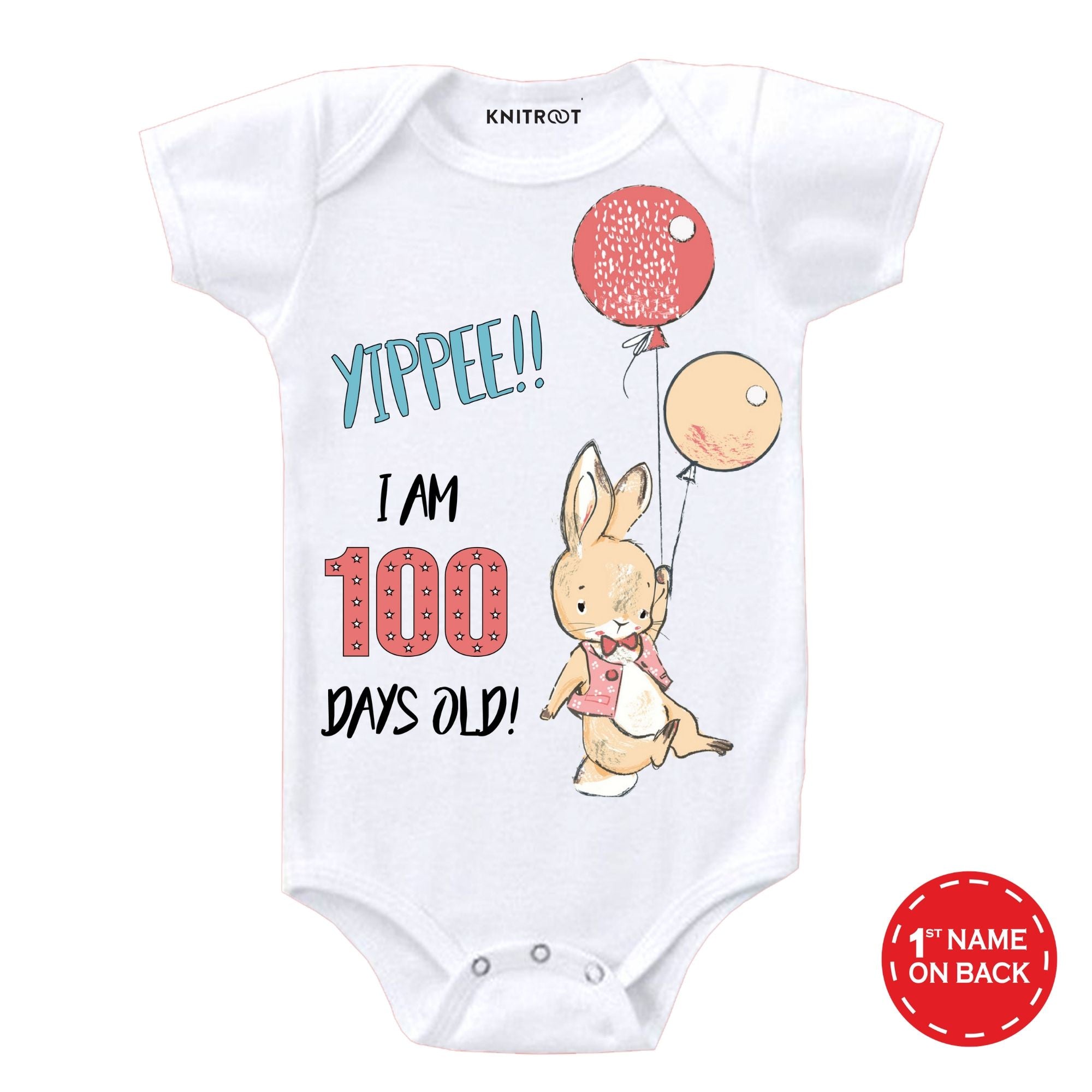 Yippe! I Am 100 Days Old  Onesie