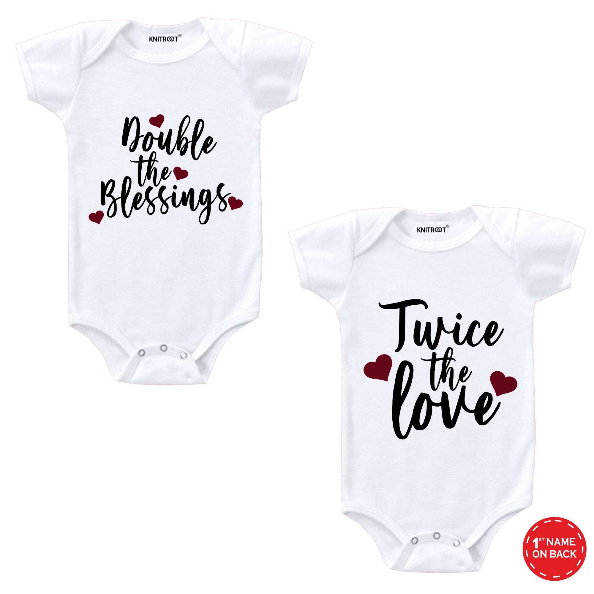 Double The Blessing Twin Onesie