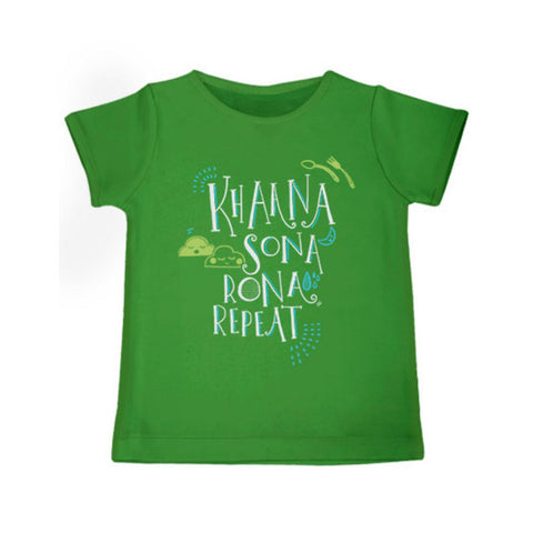 Khaana Sona Rona Repeat - Organic Cotton Tees for Toddlers