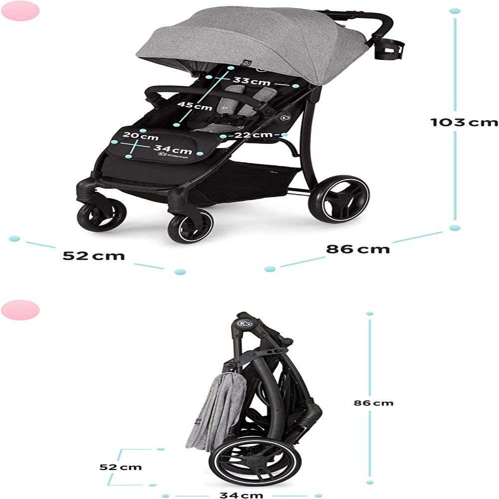 Kinderkraft Trig Pushchair/Stroller-Stroller-Kinderkraft-Toycra