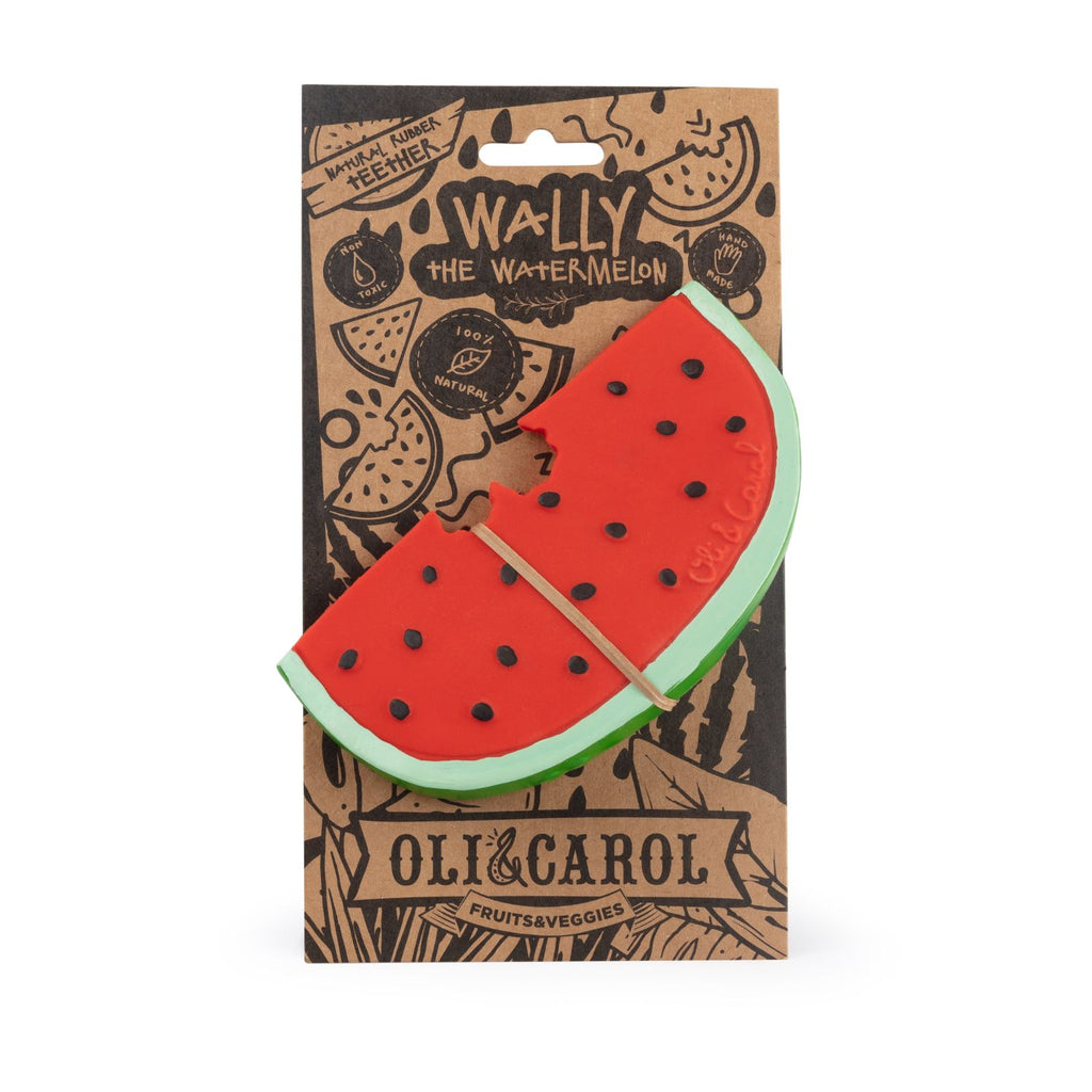 Oli & Carol Wally The Watermelon Natural Rubber Teether