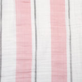 Baby Moo Striped Blanket- Blue, Pink