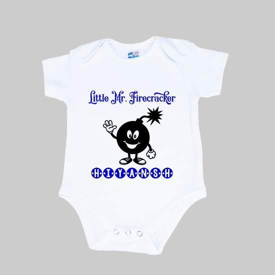 Little Mr. Firecracker White Onesie / Tshirt