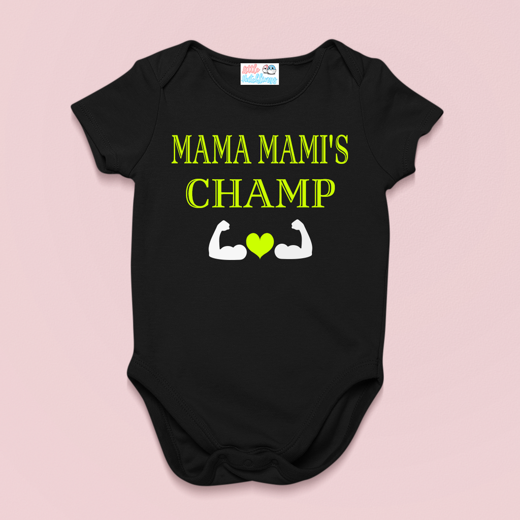 Mama Mami's Champ Black / Red Onesie