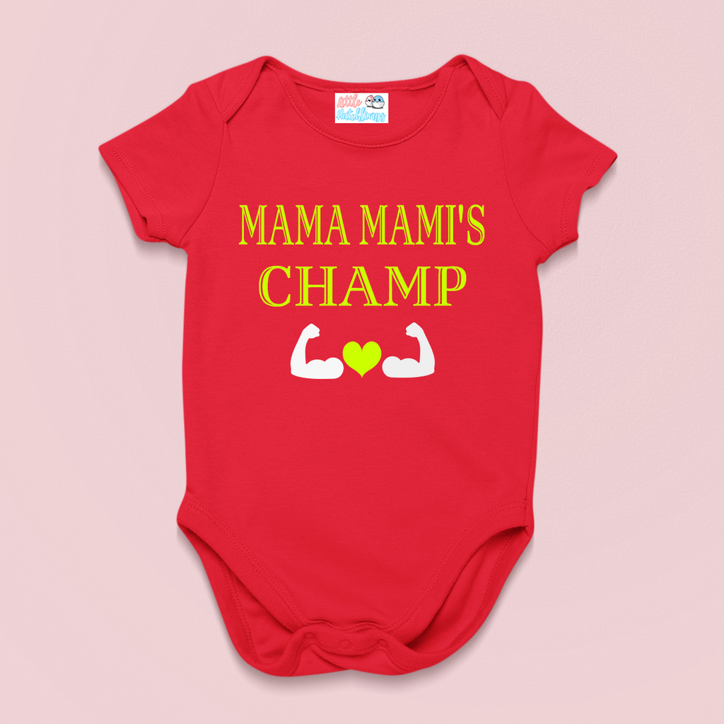 Mama Mami's Champ Black / Red Onesie