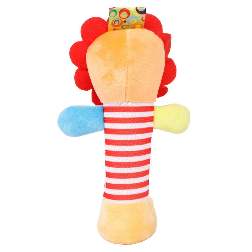 Baby Moo Lion Cub Red And Orange Handheld Rattle Toy