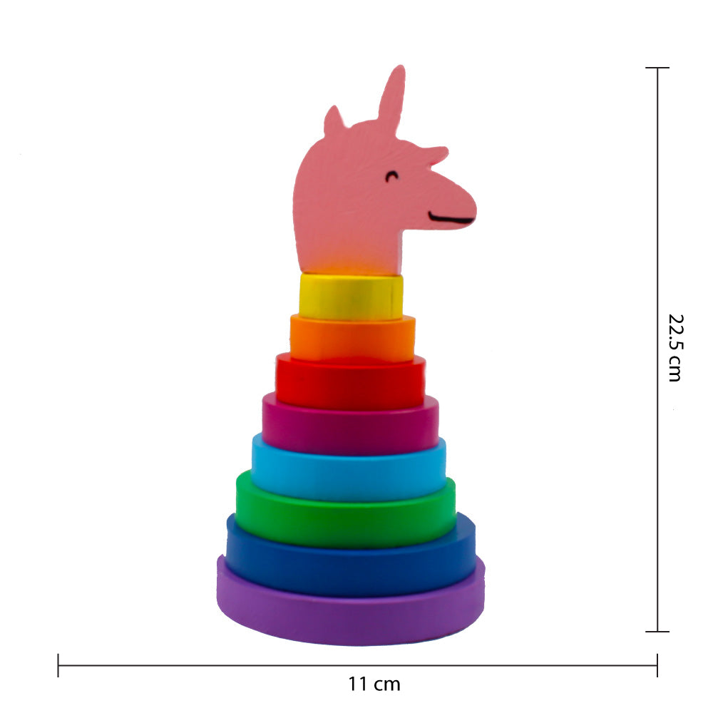 Little Jamun Combo Pack Of 2 - Magical Unicorn Rainbow Stacker and Ring