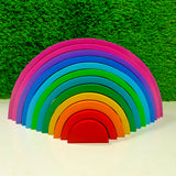 Little Jamun Rainbow Stacker - Large - With 12 Pieces