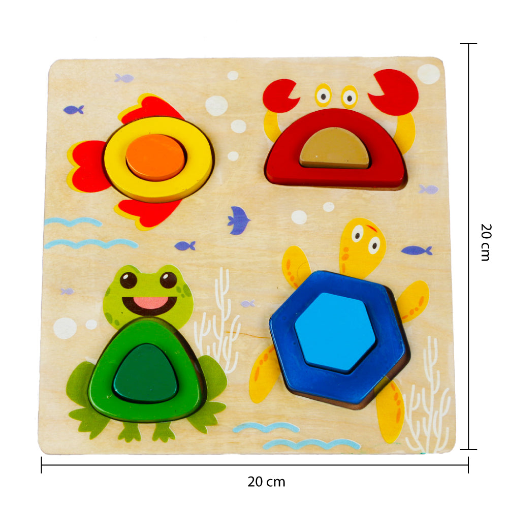 Lil Pet & Sea Animals Shape Sorter & Puzzles - Combo Pack Of 2