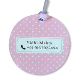 Luggage Tags - Little Lady (Round), Set of 2