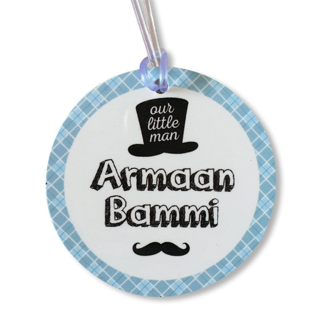 Luggage Tags- Little Man (Round) <br> Set of 2