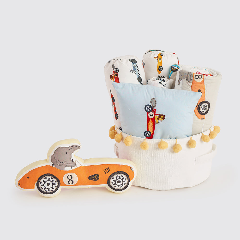 Rockabye Baby Crib Gift Hamper (racing cars)