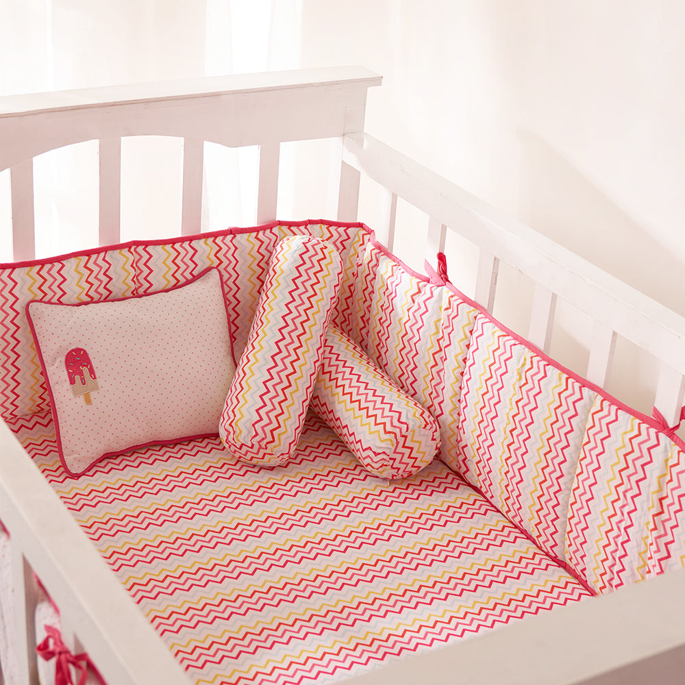 "Night Night" Crib Gift Set (Alphabets-Pink)