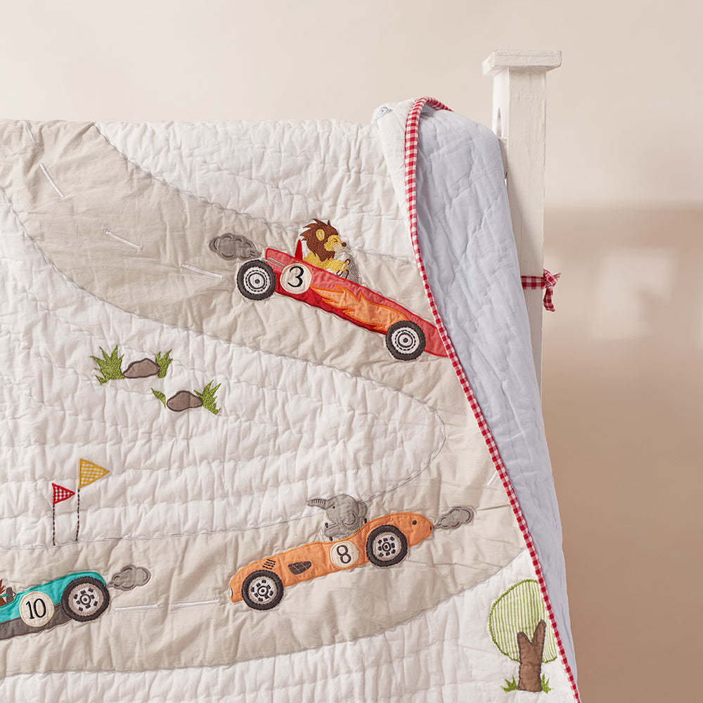Snuggle Time Crib Gift Set (Racing Cars)