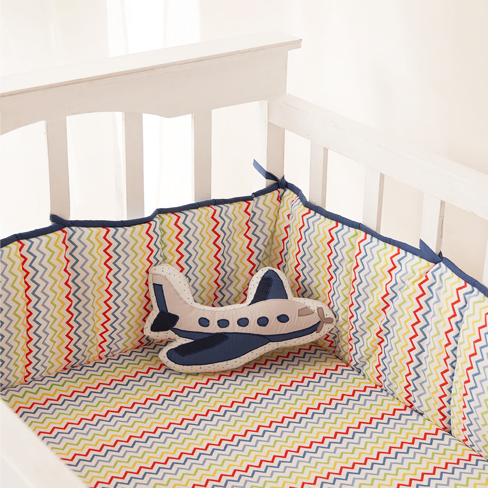 "Snuggle Time" Crib Gift Set (Alphabets-Blue)