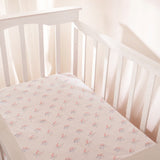 Organic Sleepy Star Crib Sheet- Blue, Pink
