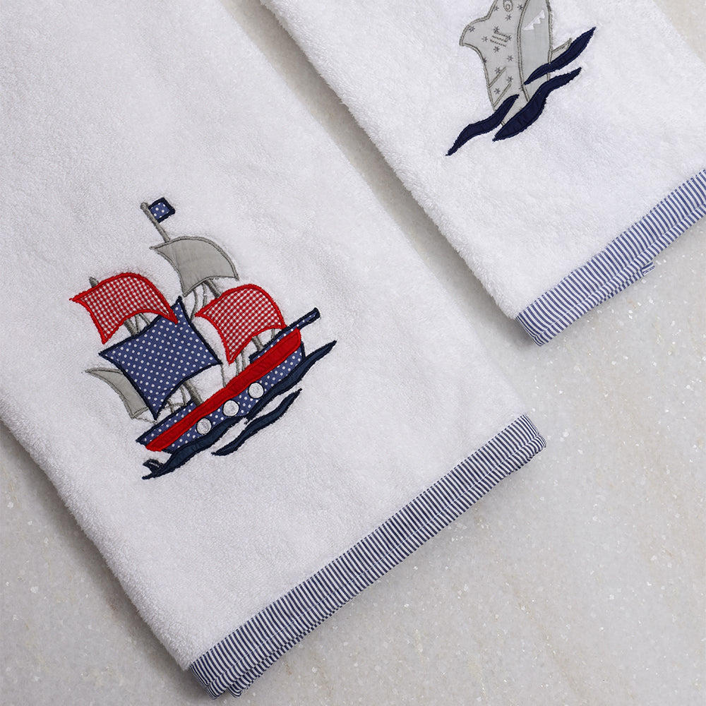 Kids Hand/Bath Towel - Nautical