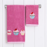 Kids Hand/Bath Towel - Cupcakes