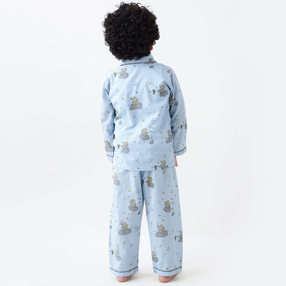 Starry Night Pyjama Set - Powder Blue